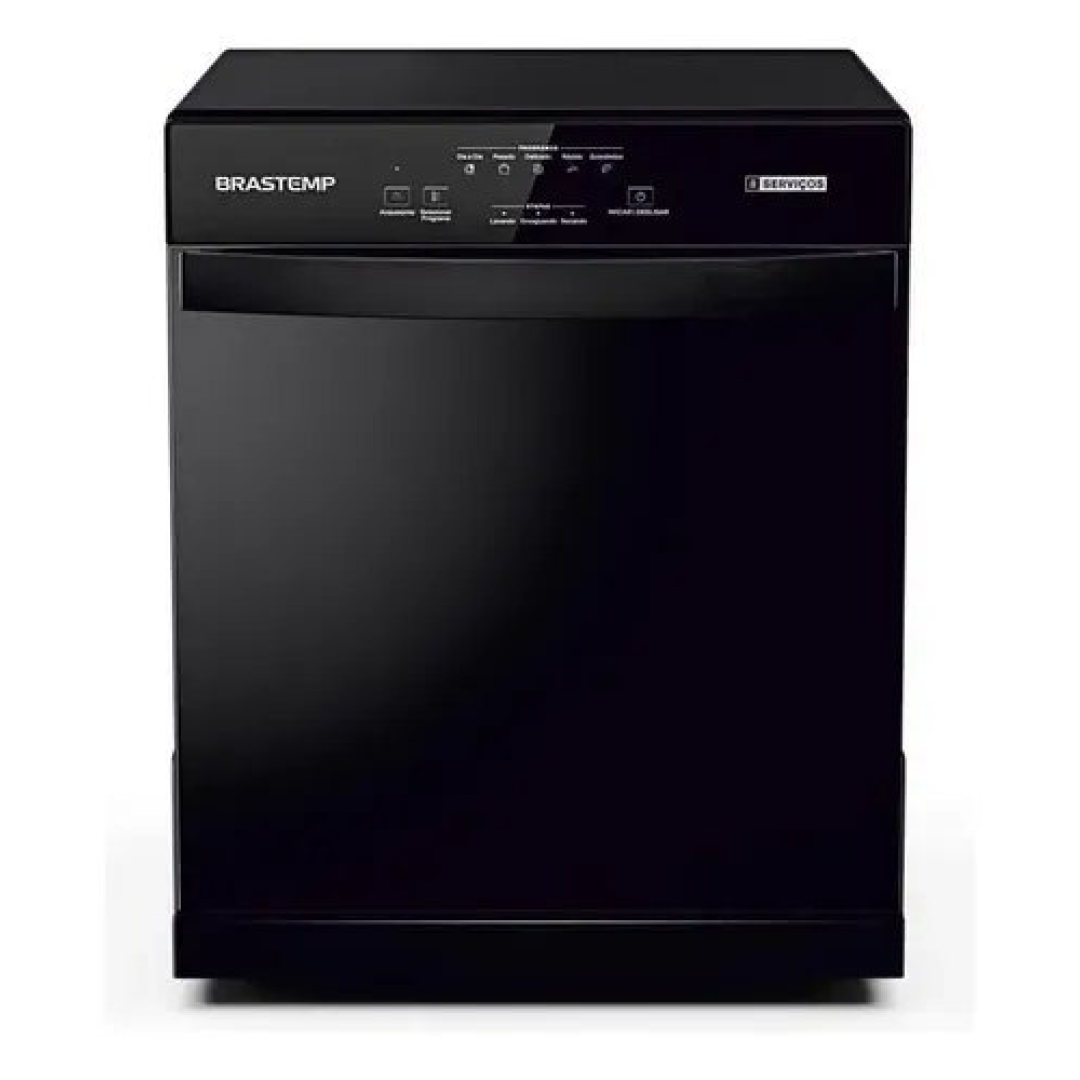 Lava Louças Brastemp 8 Serviços Preta Blf08ae Preto