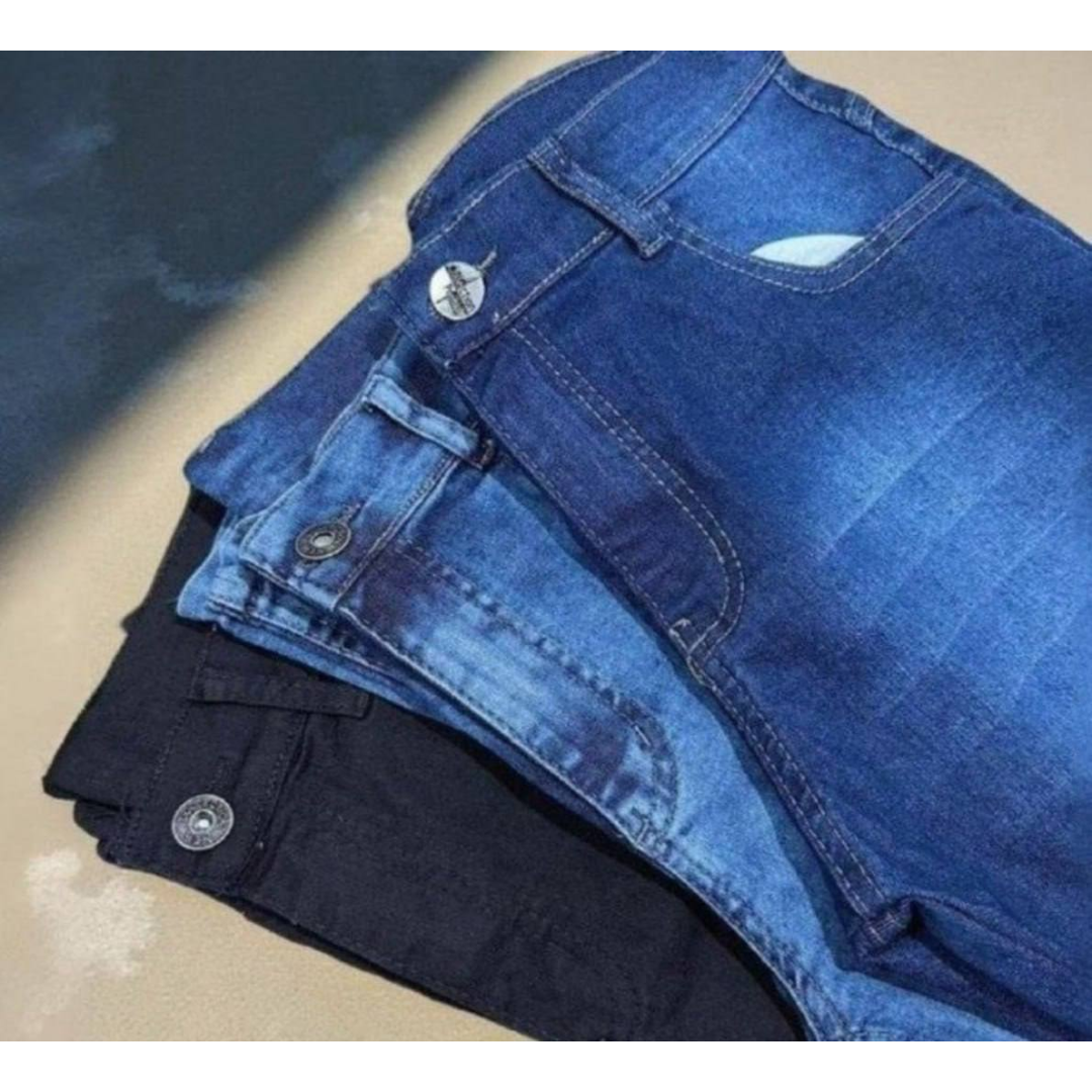Kit 3 Calças Jeans Masculina Com Elastano Super Confortável