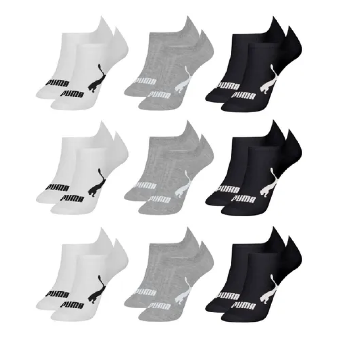 Kit com 9 Pares Meias Puma Soquete