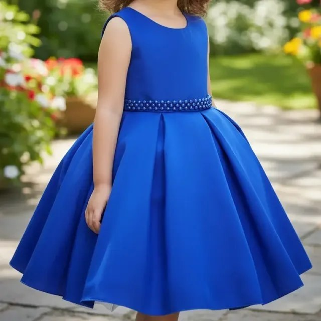 Vestido Formatura Natal Ano Novo Festa Infantil Luxo E Tiara