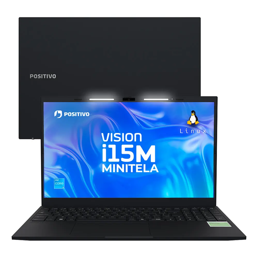 Notebook Positivo Vision i15M com Minitela, Intel Core i3, 16GB RAM e 256GB SSD