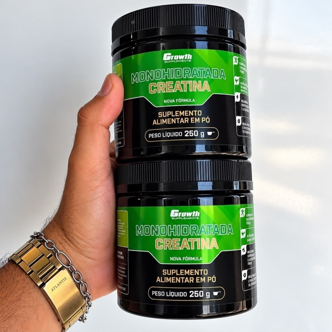 Creatina 100% Pura 250g Growth Supplements