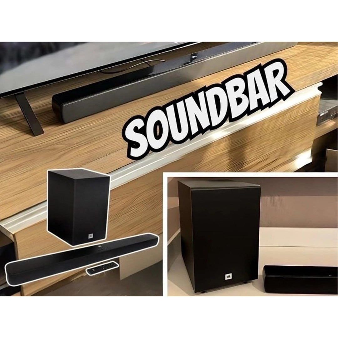 Soundbar JBL Bluetooth, Cinema SB180, 2.1 Canais, Subwoofer de 6,5" Sem Fio 110W RMS