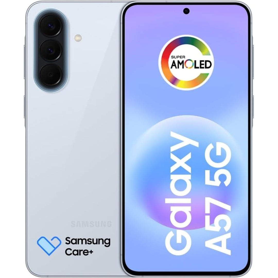 Celular Samsung Galaxy A57 5G 128GB, 8GB RAM, Recursos AI (Azul Claro)