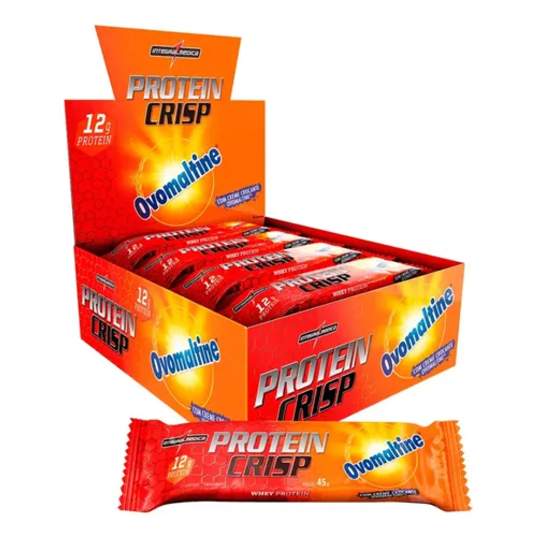 12 Unidades Barra de Proteína Crisp Bar Ovomaltine Integralmédica
