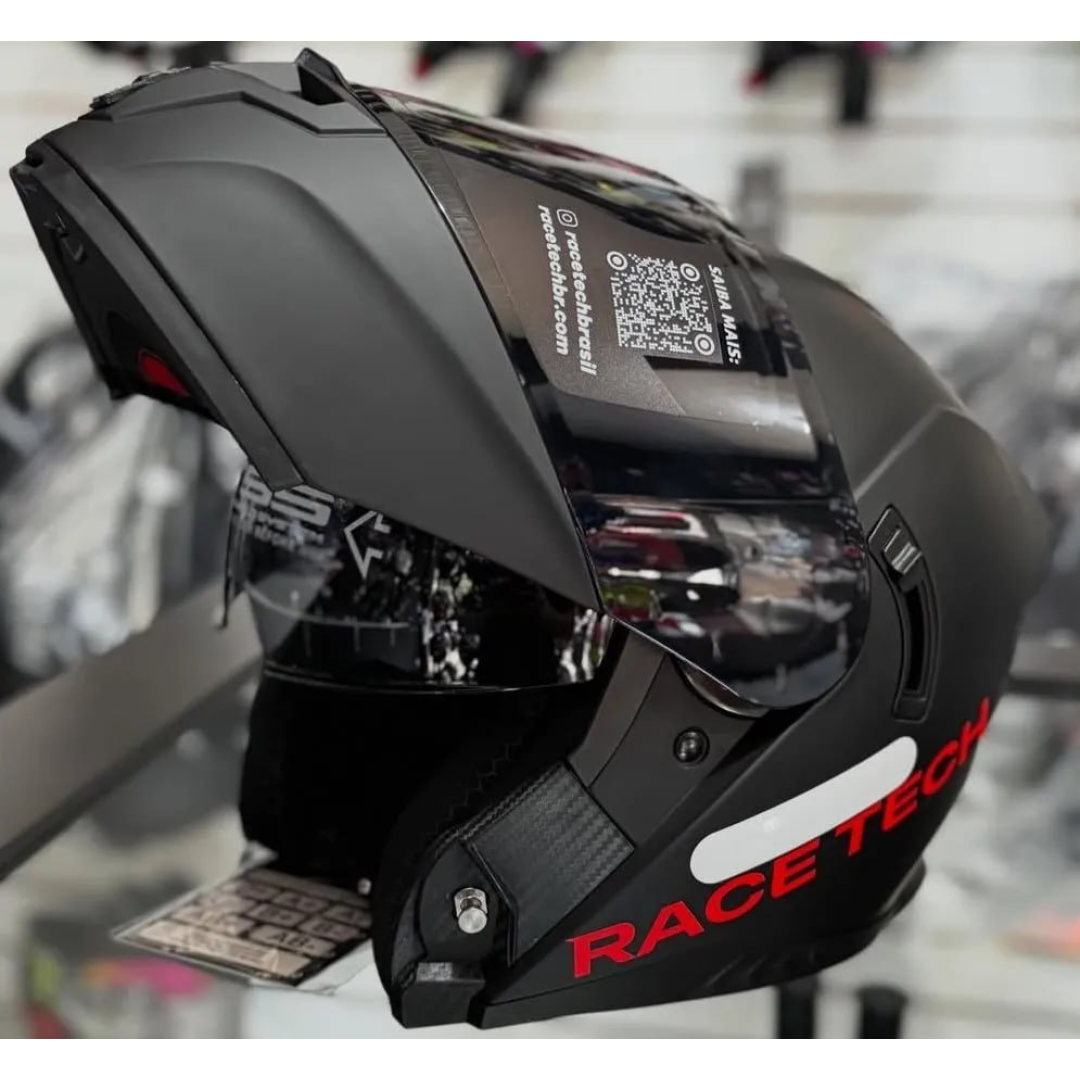 Capacete Race Tech Signal Monocolor Preto Fosco Tamanho do capacete 58/M