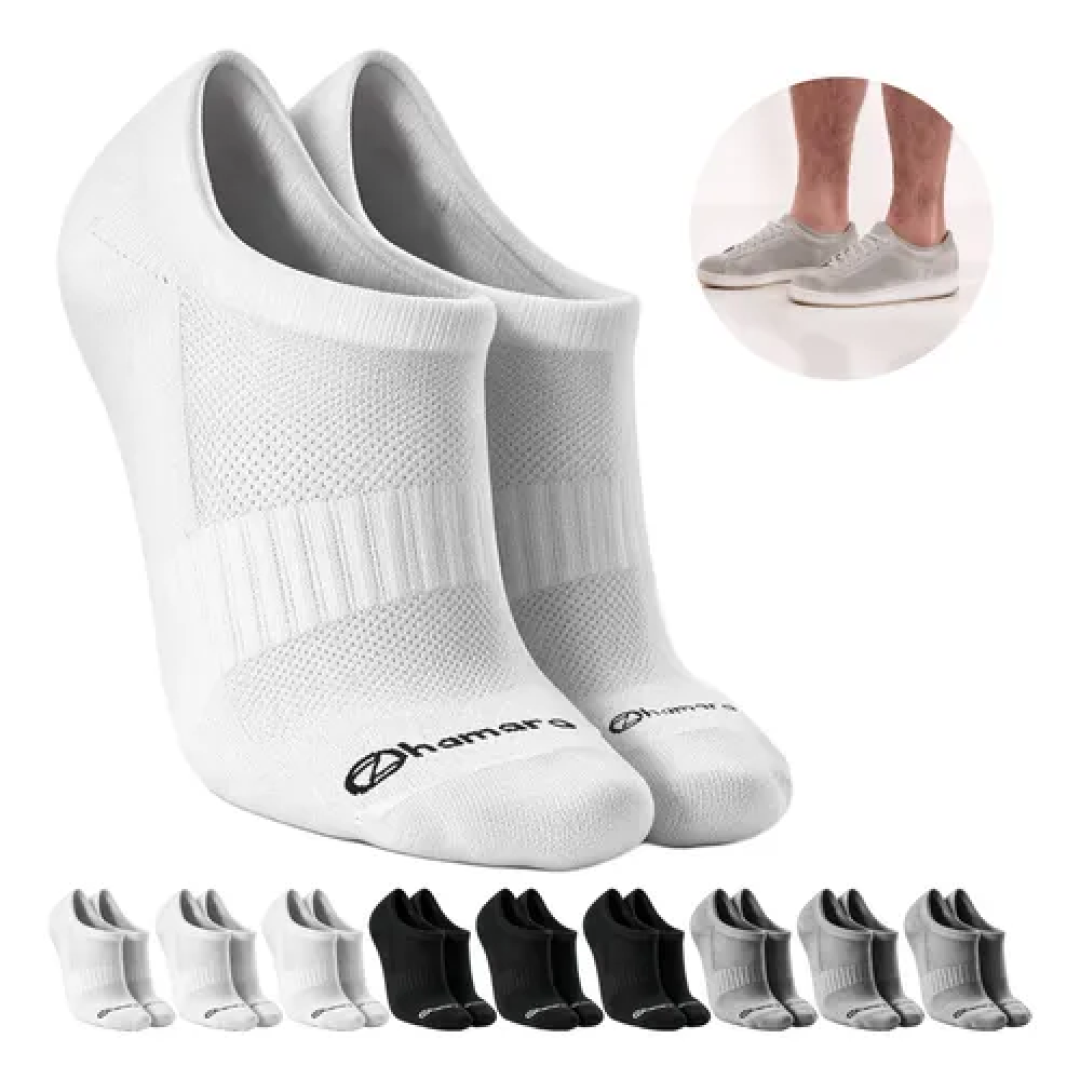 Kit com 10 Pares Meias Zhamaro Sapatilha Invisível