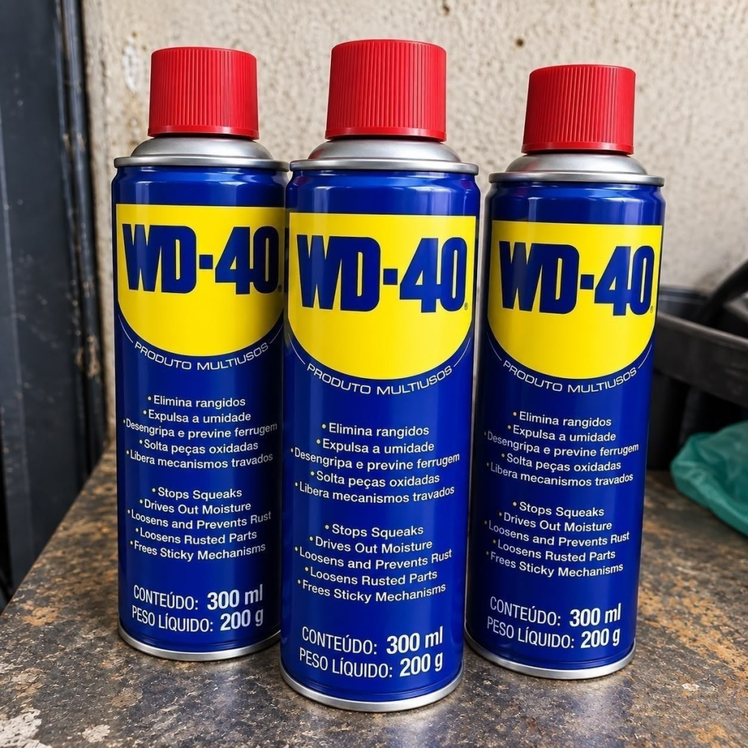 Kit com 3 Wd40 Spray Multiusos Desengripa Lubrifica 300ml