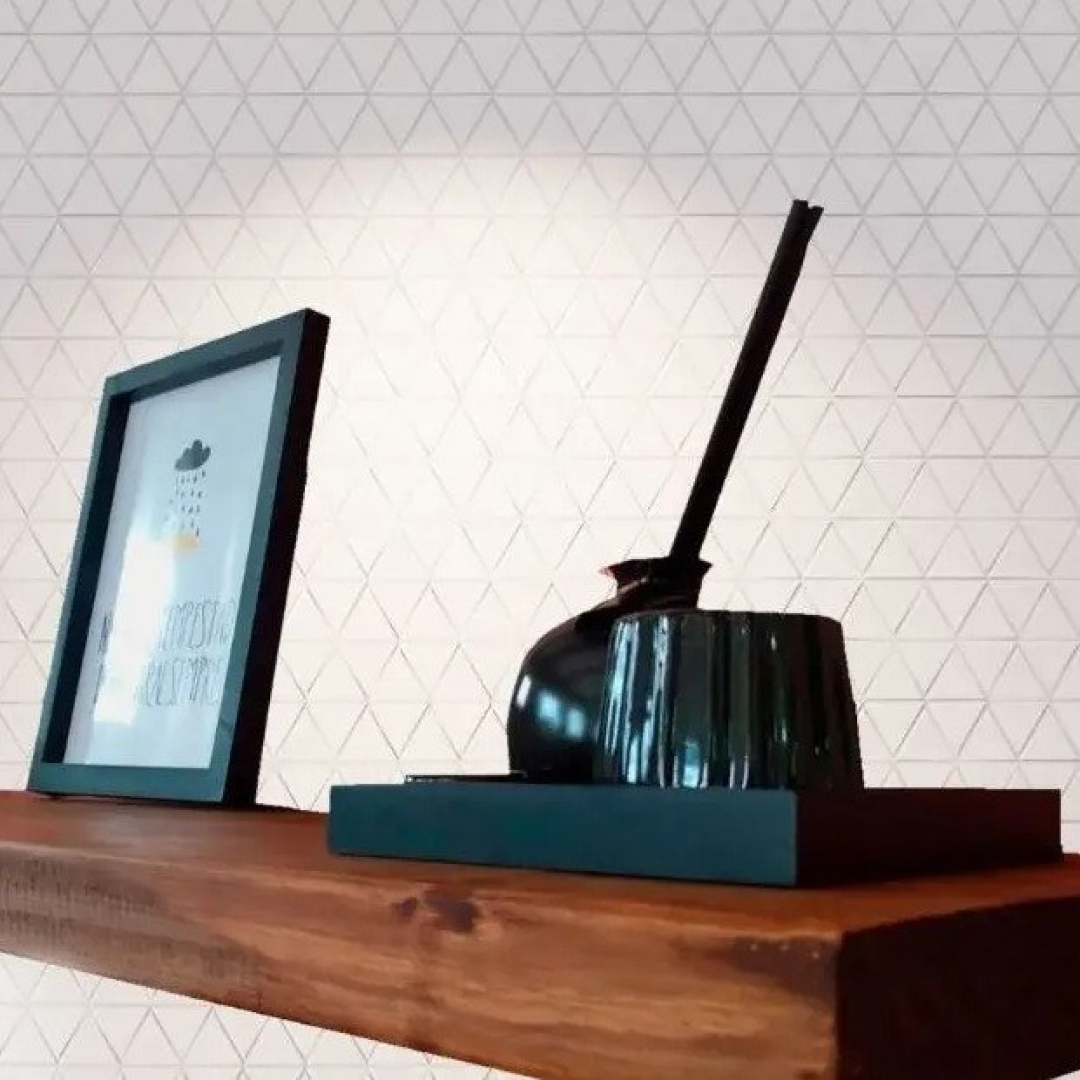 Prateleira Reta Painel Pinus Com Suporte Invisível 80x20 Cm Imbuia