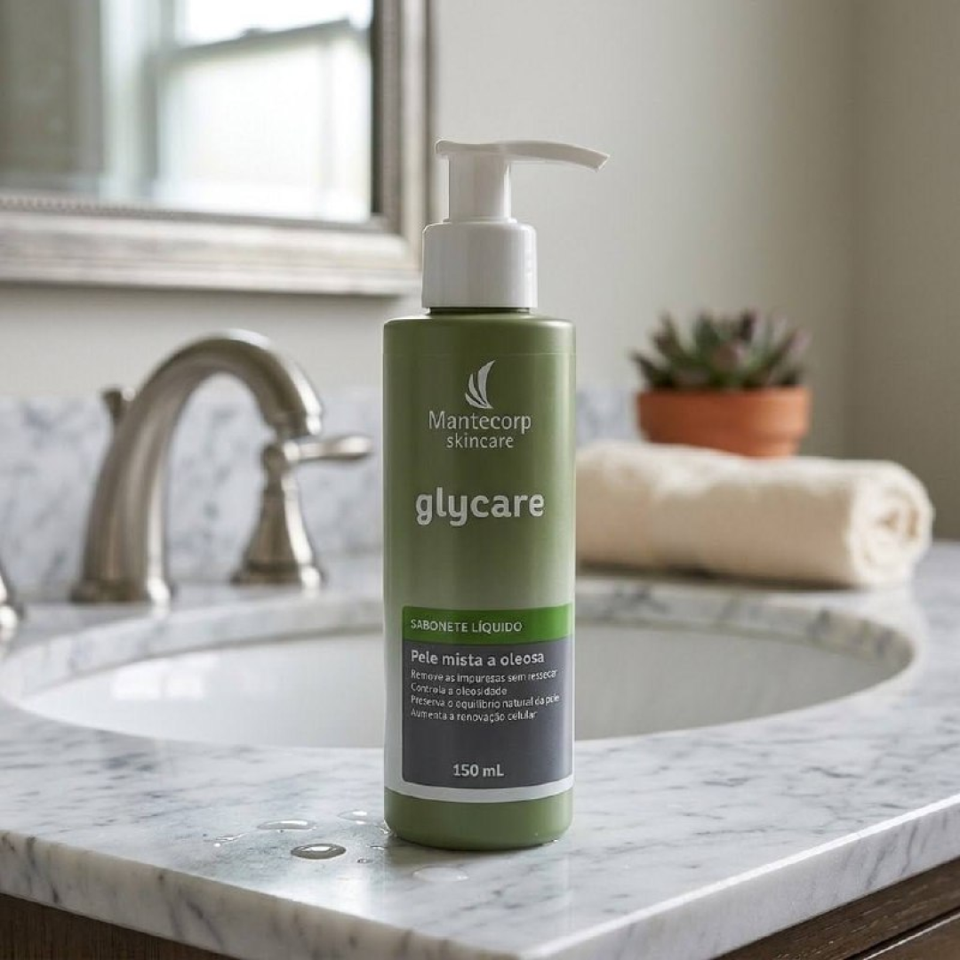 Sabonete Líquido Facial Glycare 150ml Mantecorp Skincare