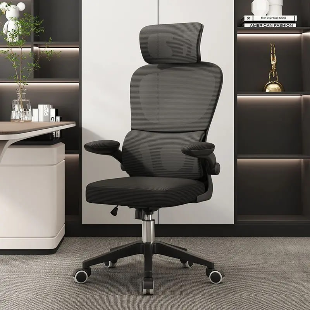 Cadeira Escritório Ergonômica Giratória Com Apoio Lombar Python Fly