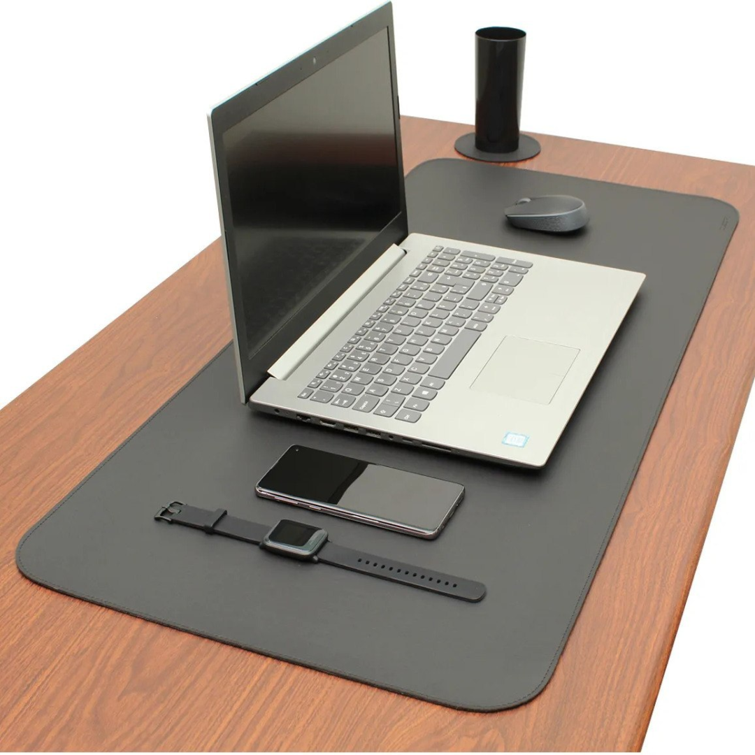Desk Pad Mouse Pad 90x45 Feroz Wf Couro Sintético E Brinde