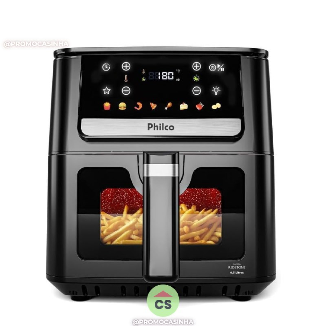 Air Fryer Philco 6,5L Visor Glass 1700W PAF65 220V