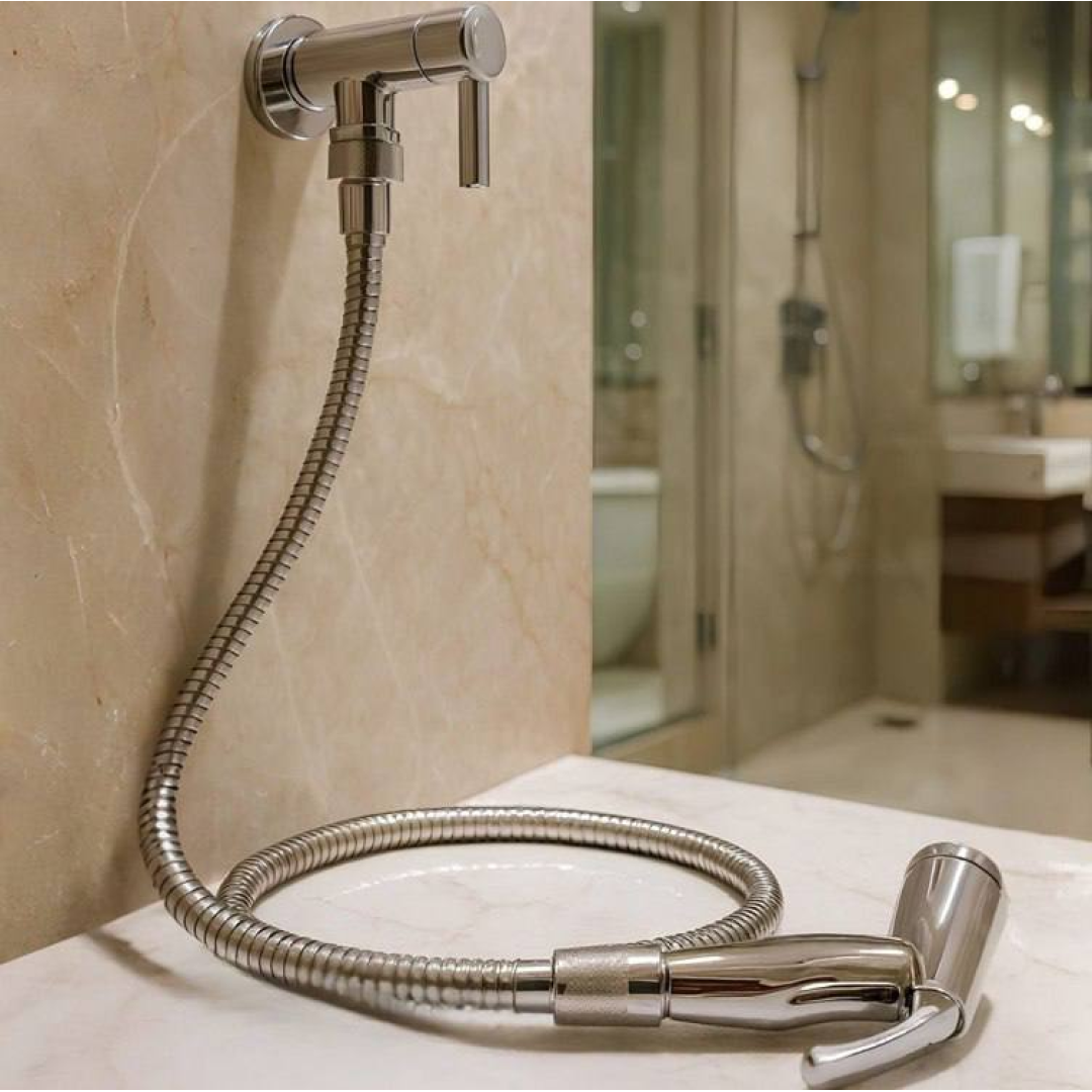 Ducha Higiênica Inox Com Registro Luxo E Alta Durabilidade