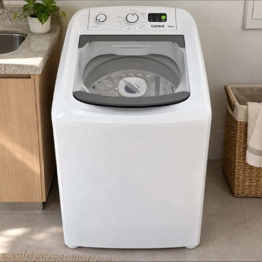 Máquina de Lavar Consul 12kg com Dosagem Econômica Branca