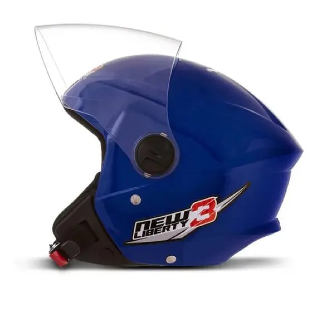 Capacete Moto Aberto Pro Tork New Liberty Three CAP-490PTF cor prata