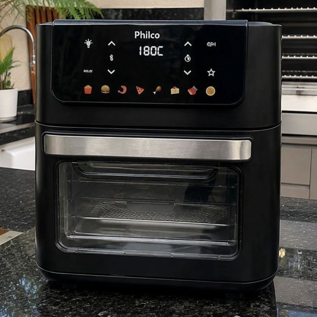 Air Fryer Oven Philco 11L 8 Funções Visor 1800W 127v