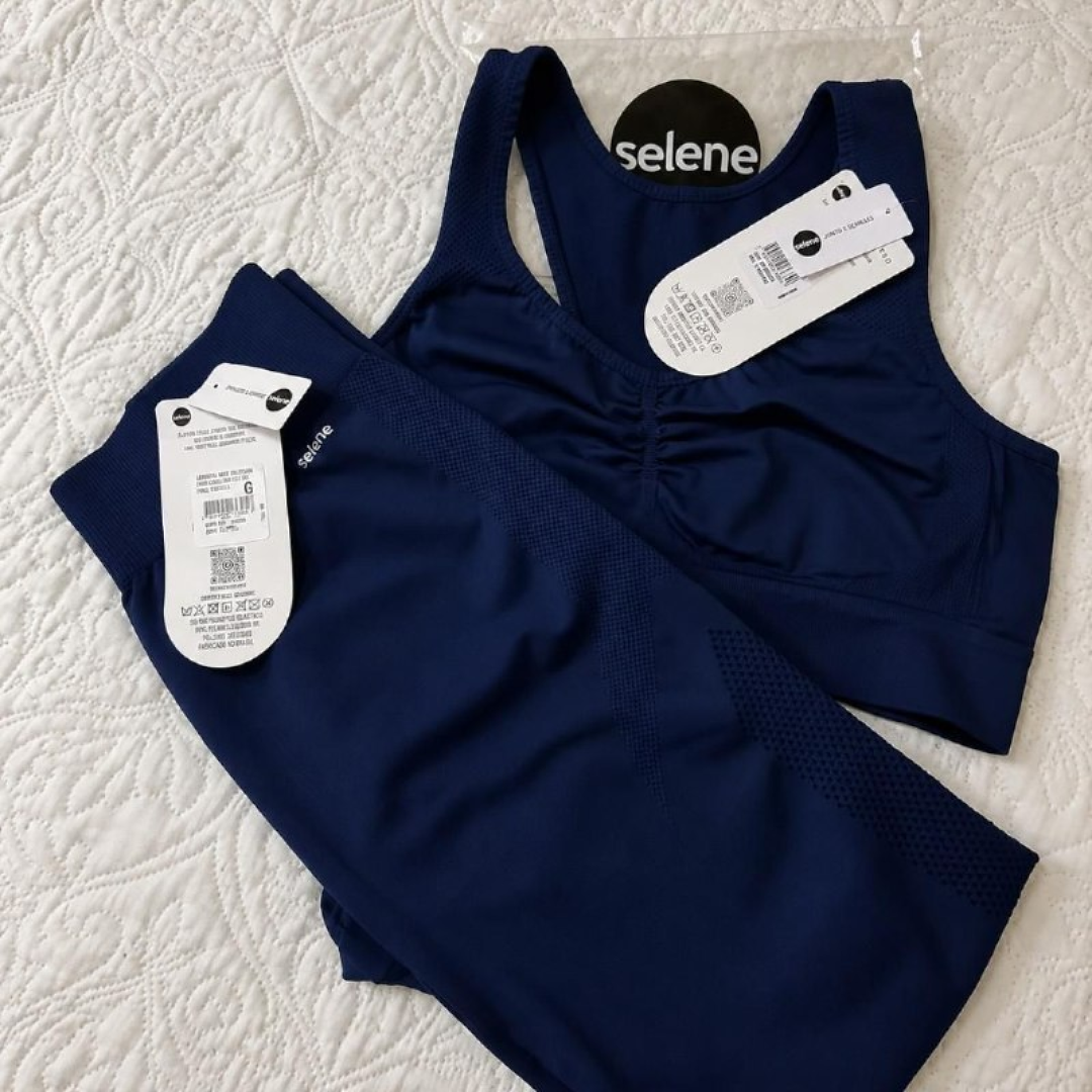 Conjunto Top e Legging Selene Feminino Academia Fitness