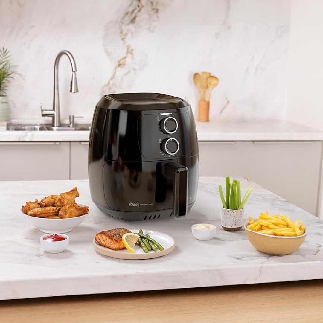 WAP Fritadeira Elétrica Air Fryer FAMILY WAFF2-P 4 Litros, Preto, Revestimento Antiaderente, 1500W 127V