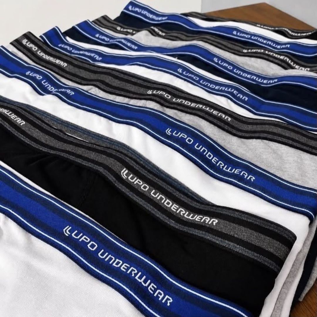 Kit com 10 Cuecas Boxer Lupo Algodão