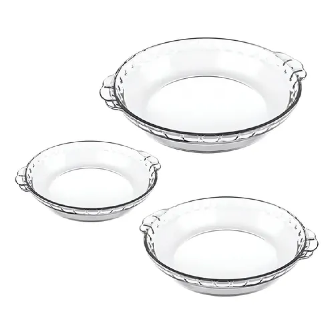 Conjunto De Formas Filetadas 3 Peças Transparente Marinex