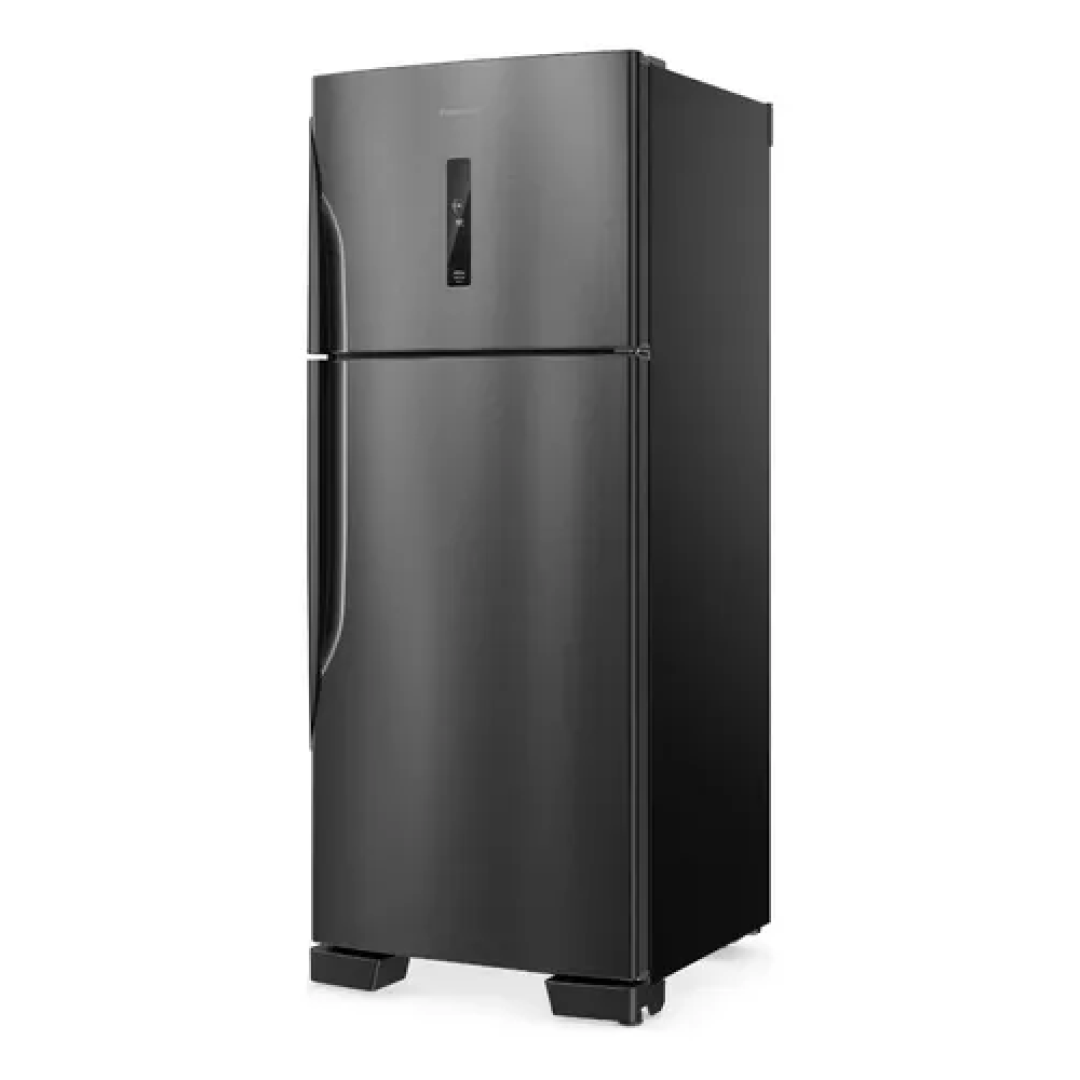 Refrigerador Panasonic 446l Black Inox Look Nr-bt58pv3b Black Inox Look