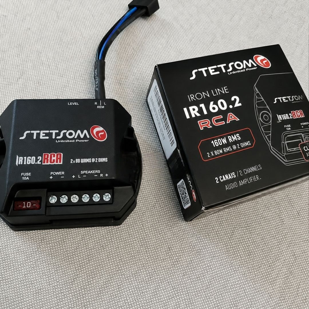 Módulo Amplificador Stetsom Iron IR 160.2 Full Range 160W, 2 Canais