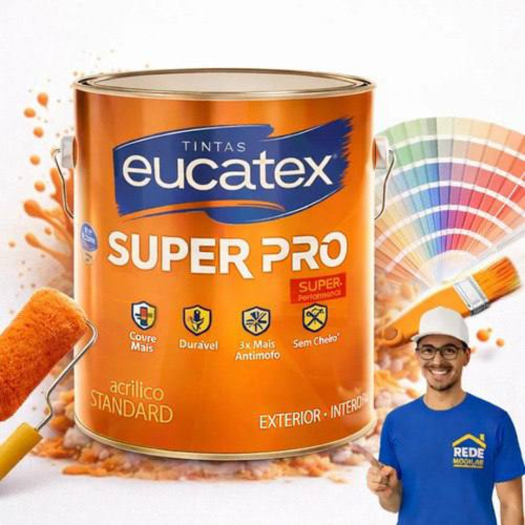 Tinta Acrílica 3,6l Ideal Para Reforma Interna E Externa Branca Eucatex