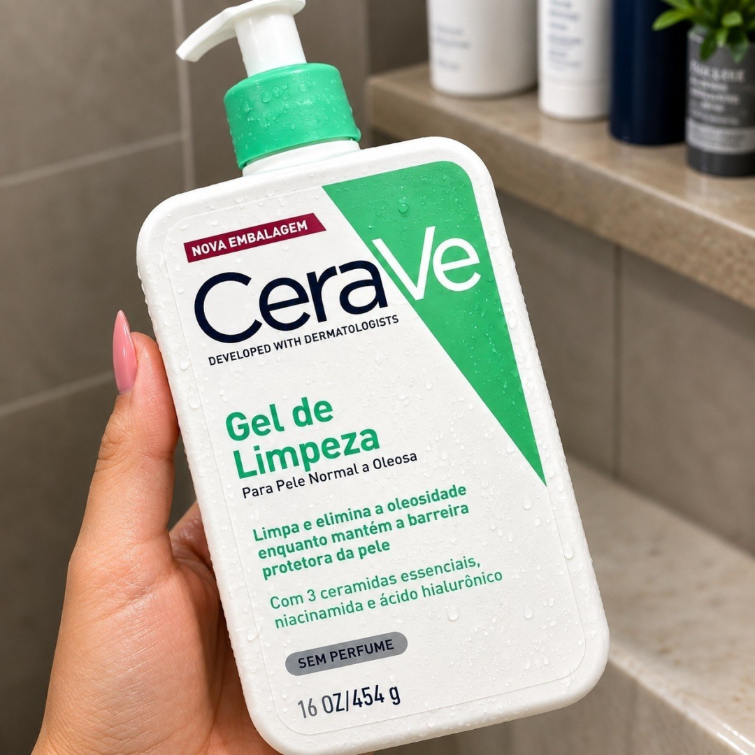 Gel Limpeza Facial CeraVe para Acne 454g