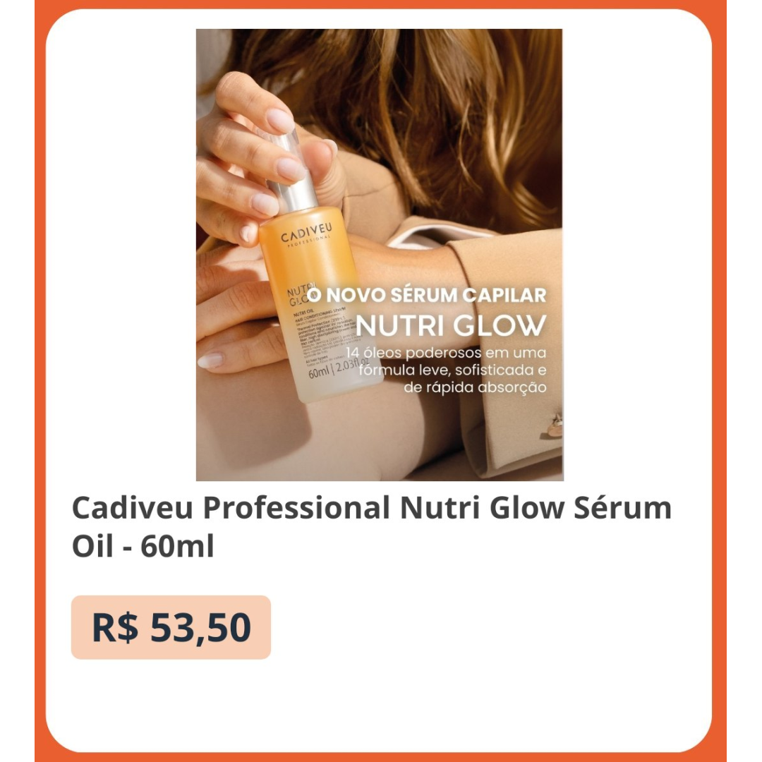 Cadiveu Professional Nutri Glow Sérum Oil - 60ml
