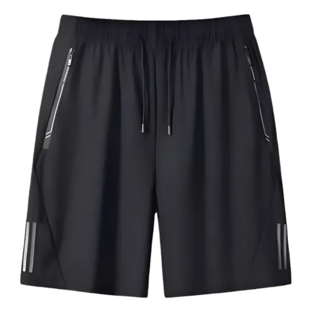 Shorts Tactel Zíper Secagem Rápida