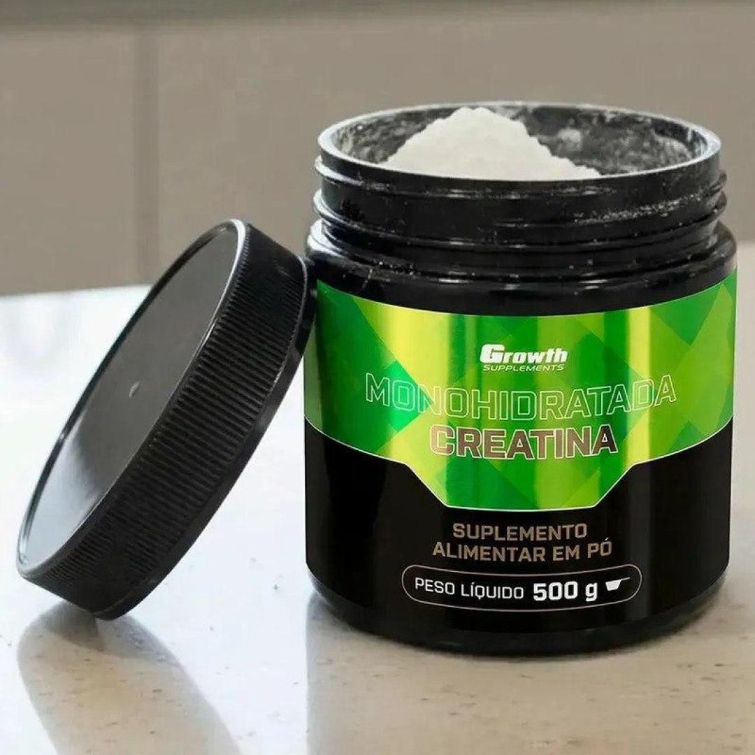 2X Creatina Monohidratada 500g em Pó (Growth)