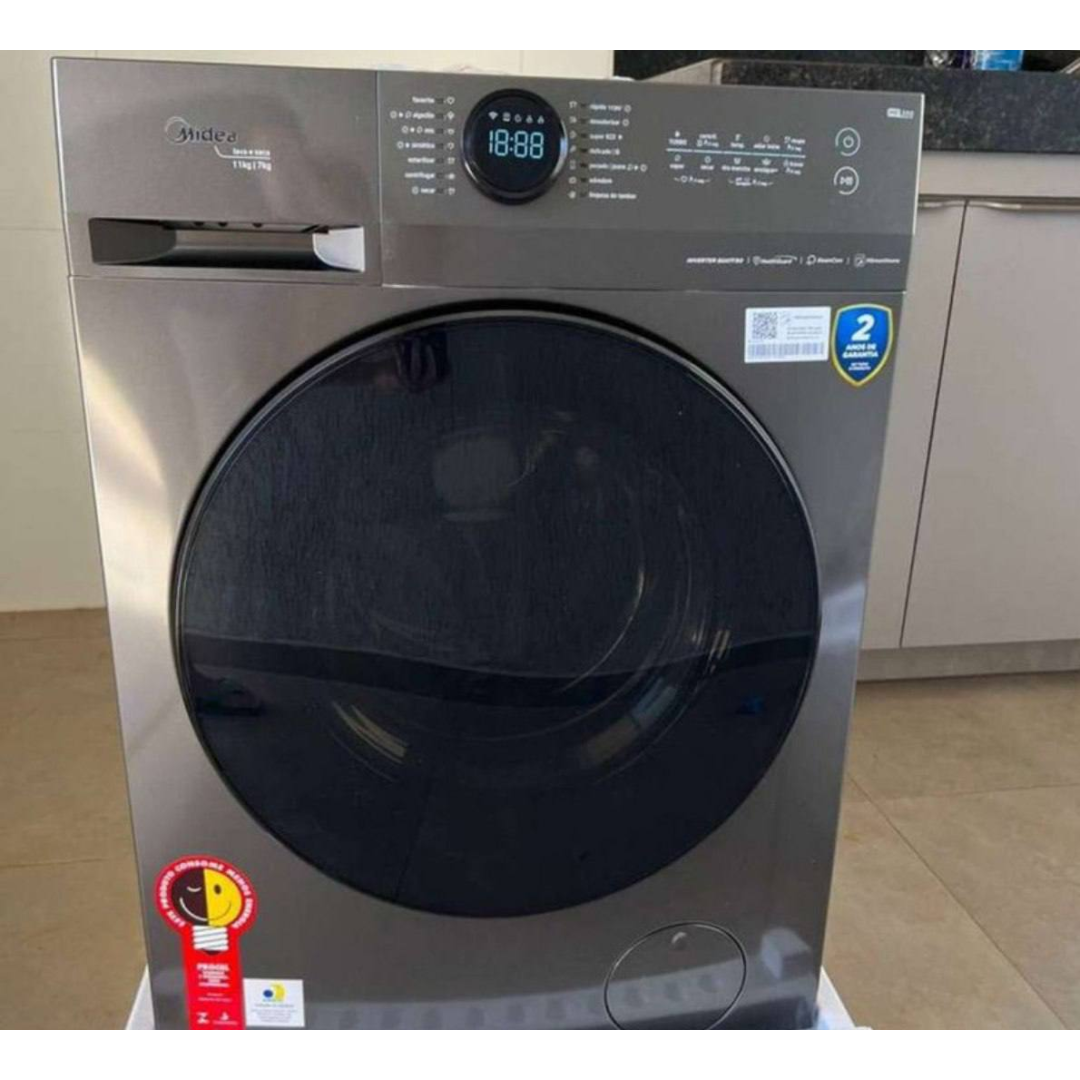 Lava e Seca 10,5kg Titanium Inverter Midea 127v