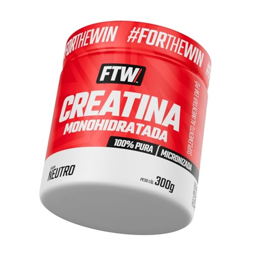 Creatina Pura 300g Pote Monohidratada FTW Sem sabor