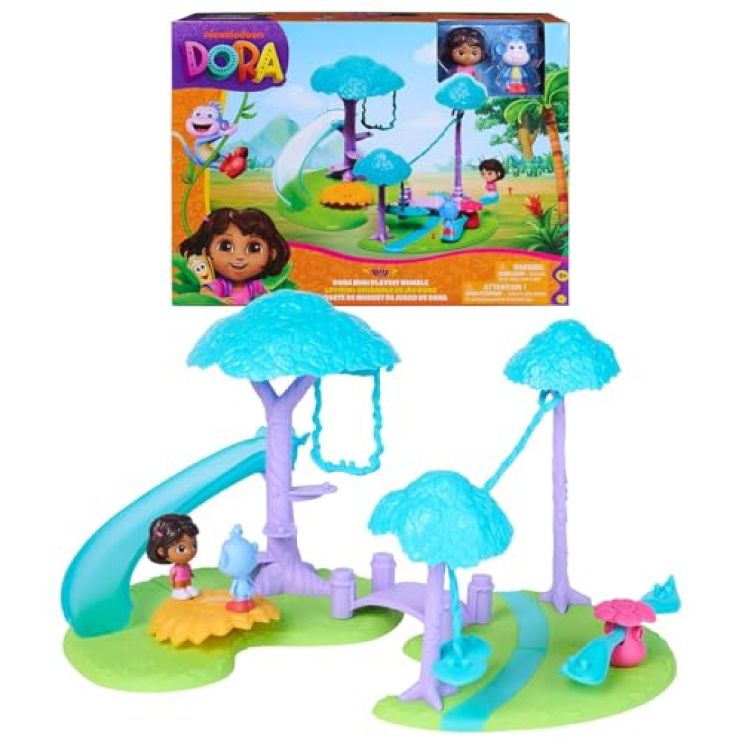 Sunny, Conjunto de Mini Playsets, Ar Livre da Dora Aventureira e Acessórios