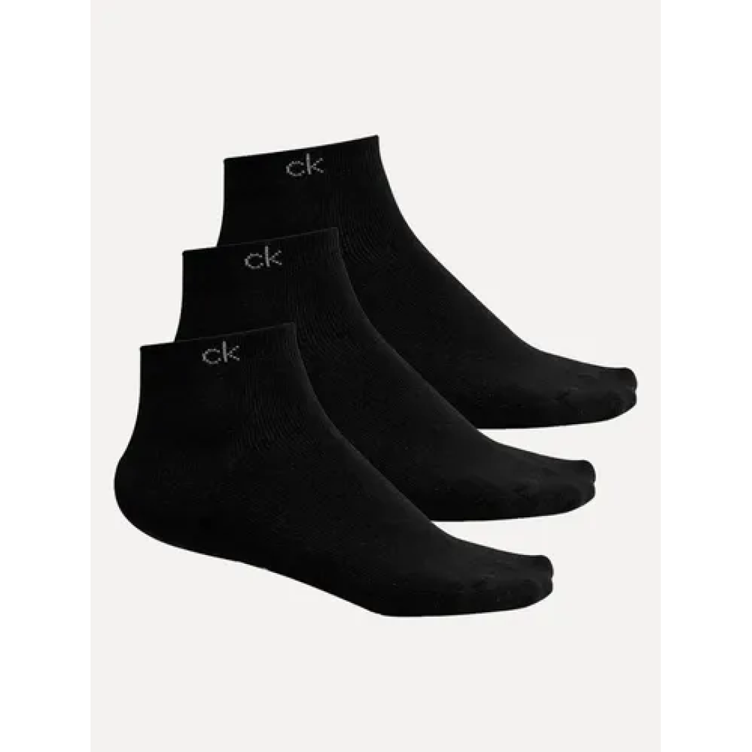 Kit com 3 Pares Meias Calvin Klein Cano Curto