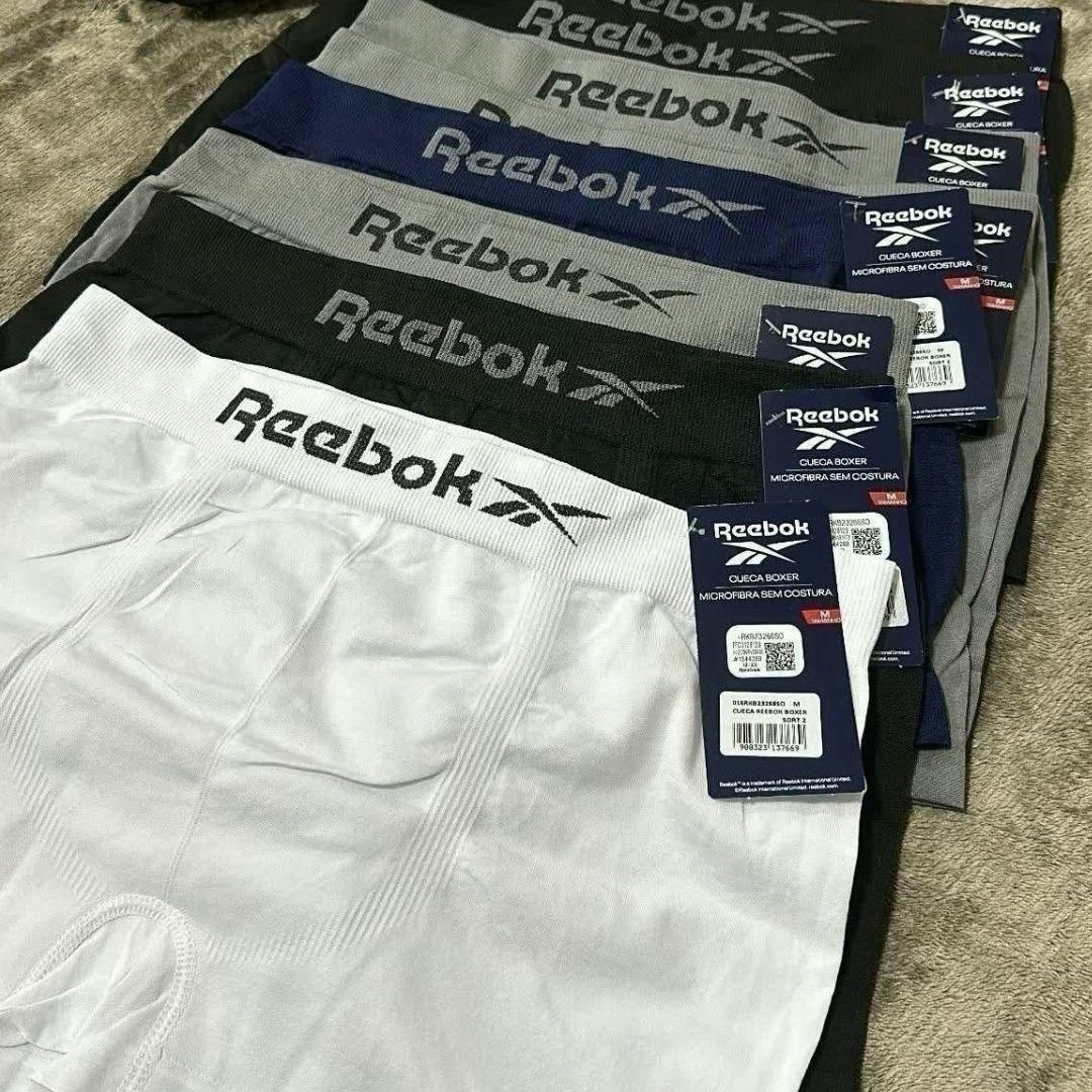 Kit com 6 Cuecas Reebok Boxer Microfibra