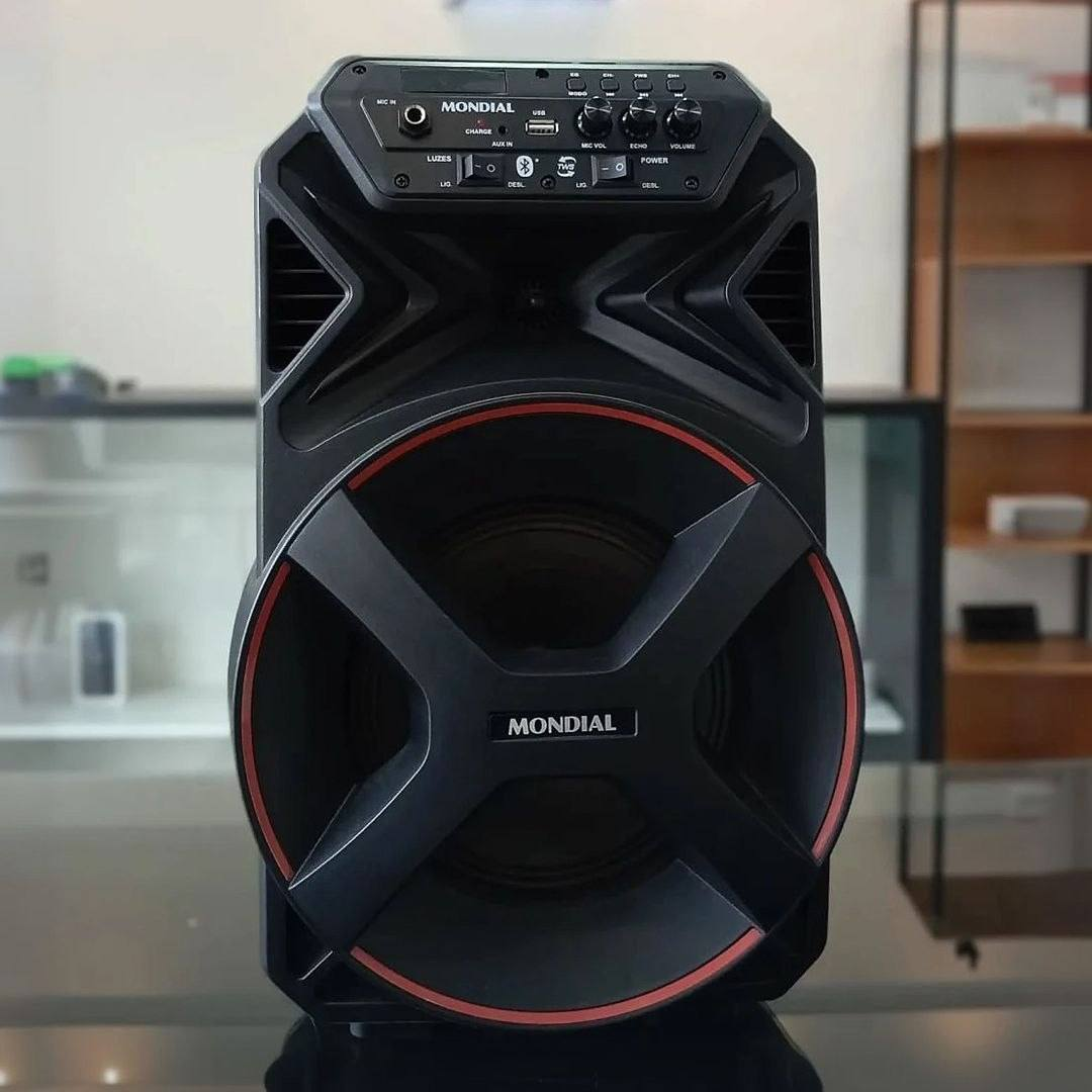 MONDIAL Caixa Amplificada Connect Partyplus, Preto, 250W RMS, Bivolt - CM-250