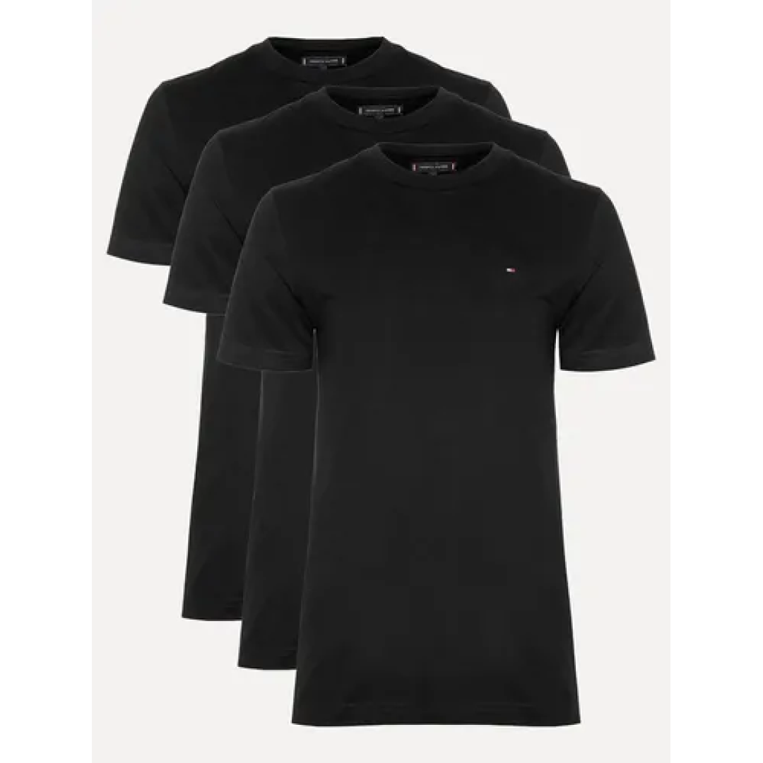 Kit com 3 Camisetas Tommy Hilfiger