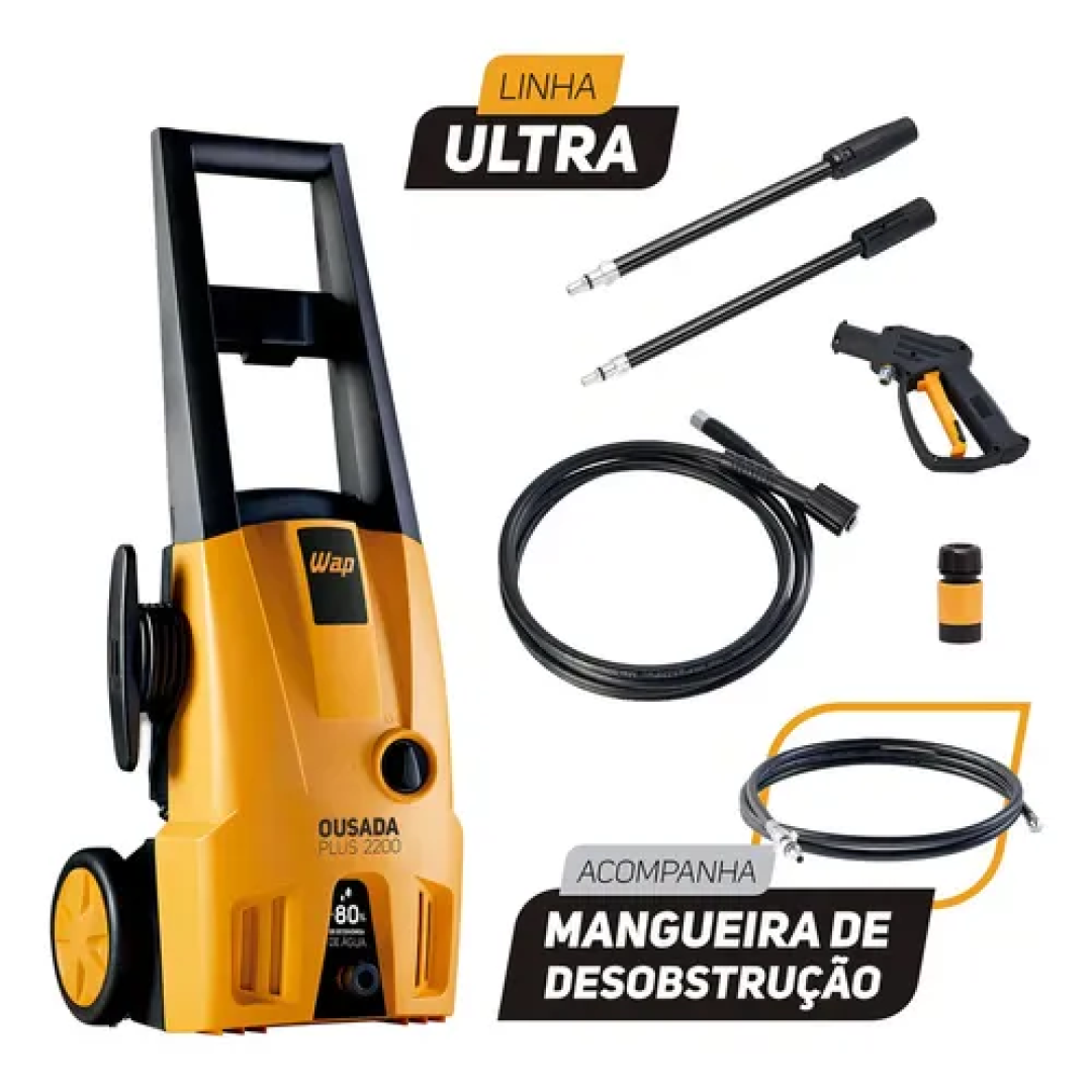 Desobstruidora de Alta Pressão Wap Ousada Plus 2200 Ultra 1500W com 1750psi