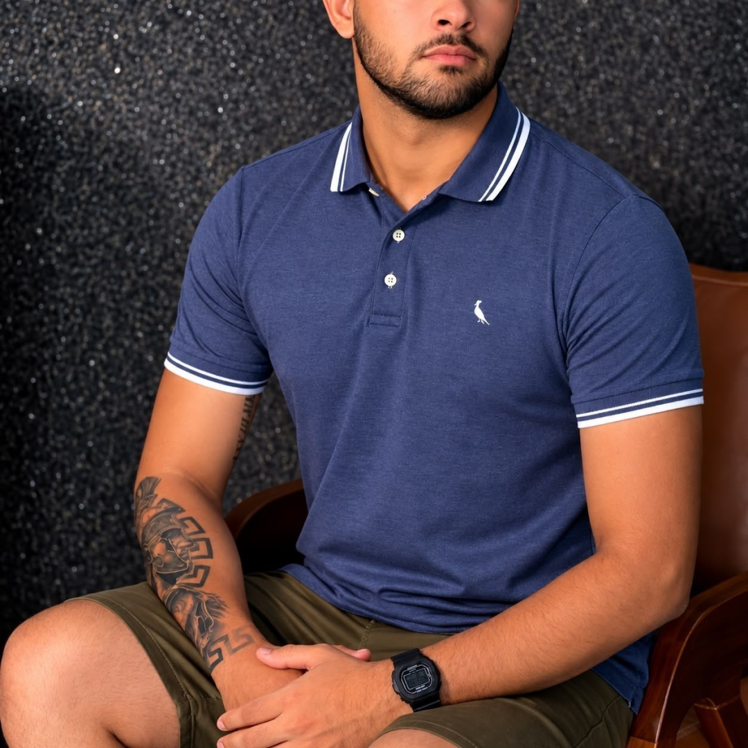 Camiseta Polo Friso Rajado Reserva