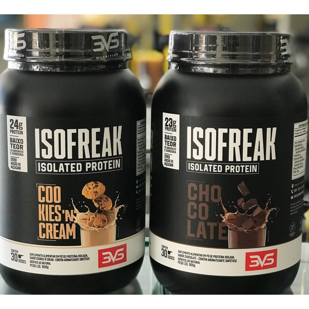 Whey Isolado Isofreak 900g Sabor: Chocolate - Fórmula Avançada Com 23g De Proteína Por Dose