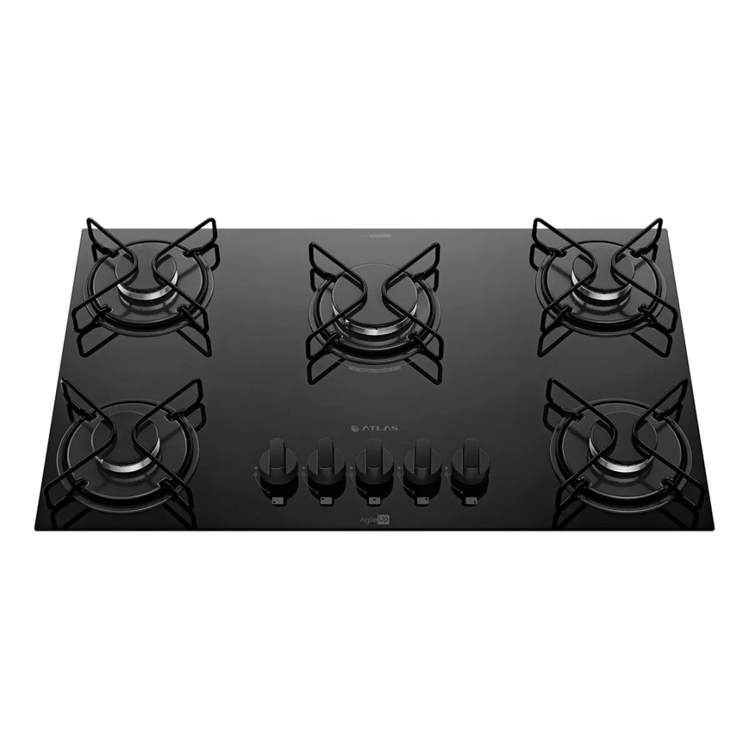 Cooktop 5 Bocas A Gás Atlas Agile Up Mega Chama