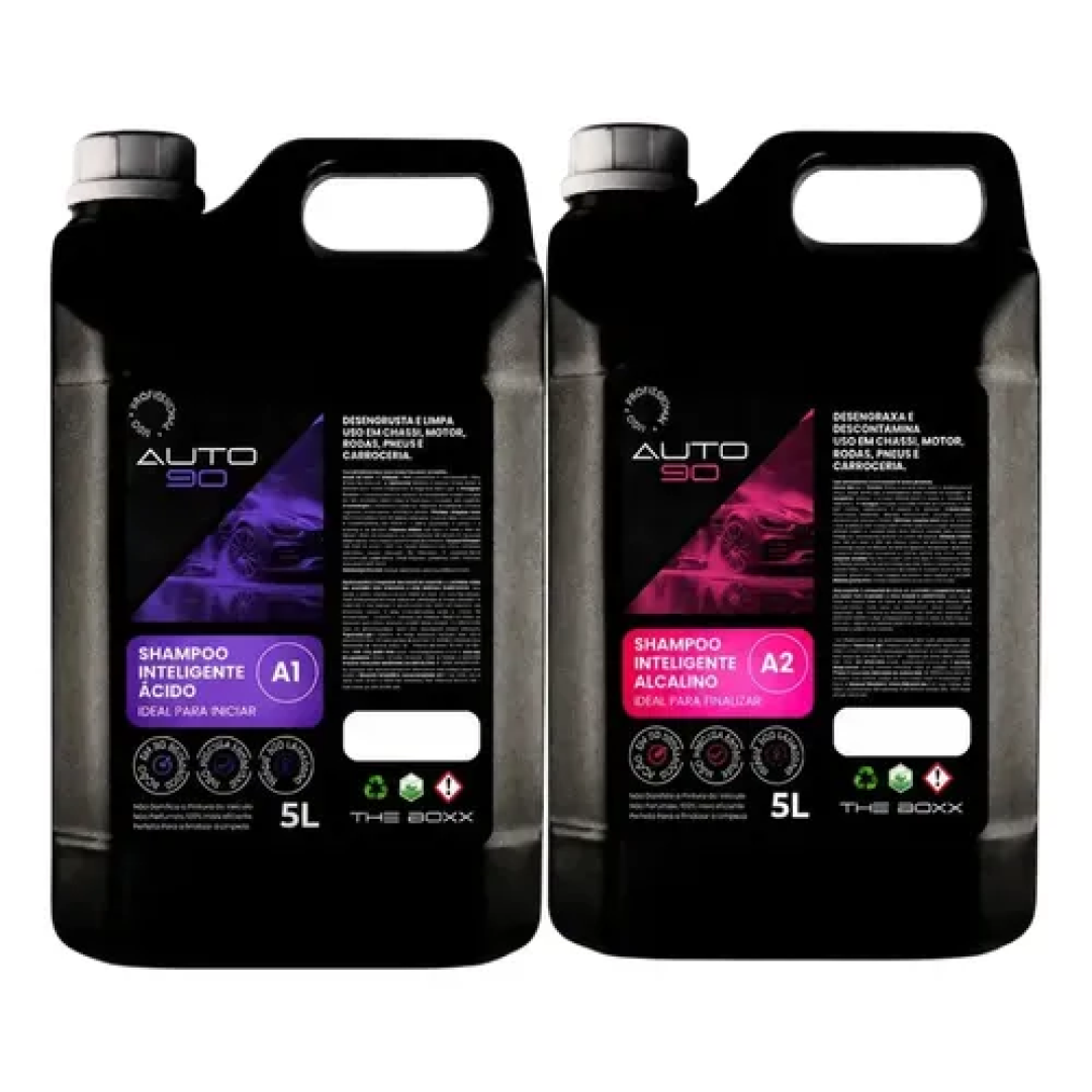 Shampoo Automotivo Auto90 10l Limpeza Pesada A1 + A2