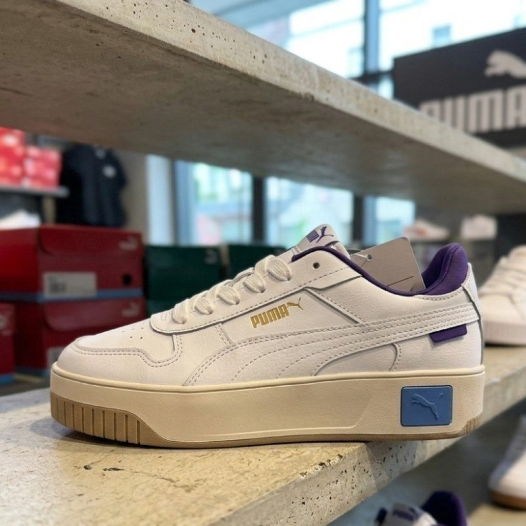 Tênis Carina Street Bdp Puma Branco E Roxo Liso 37 Br