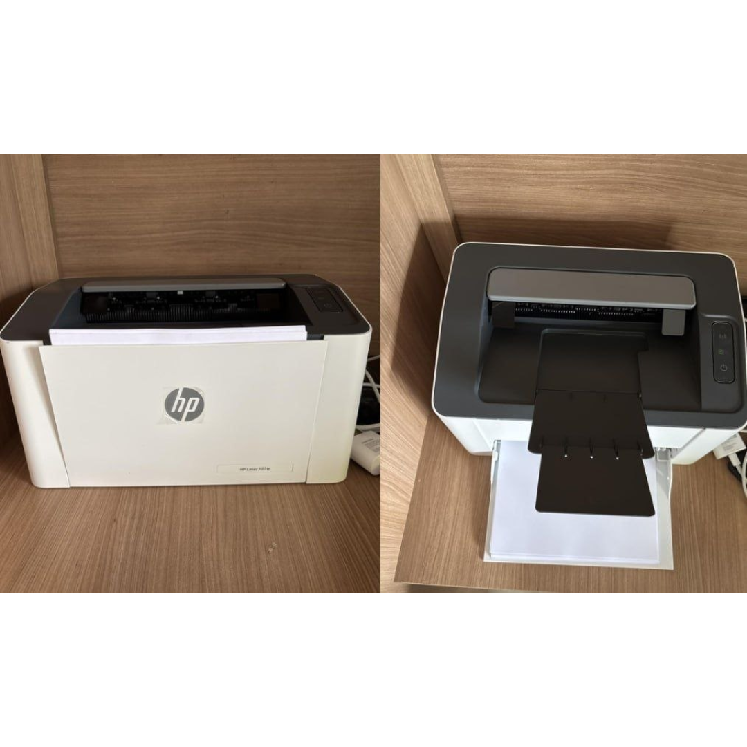 Impressora HP Laser 107W Monocromática Wi-fi 110V USB Preto
