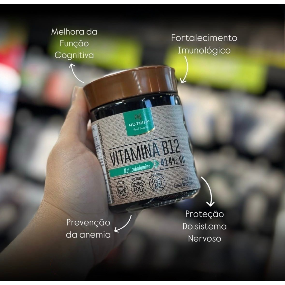 Vitamina B12 Metilcobalamina 414% 60caps Nutrify