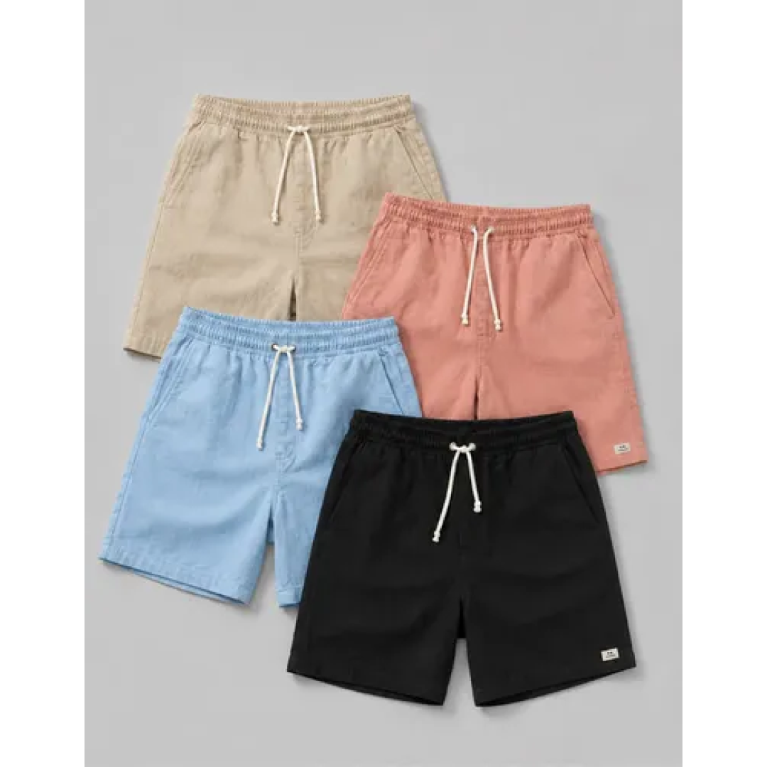 Kit 4 Short Linho Mauricinho Masculino Bermuda Esporte Fino