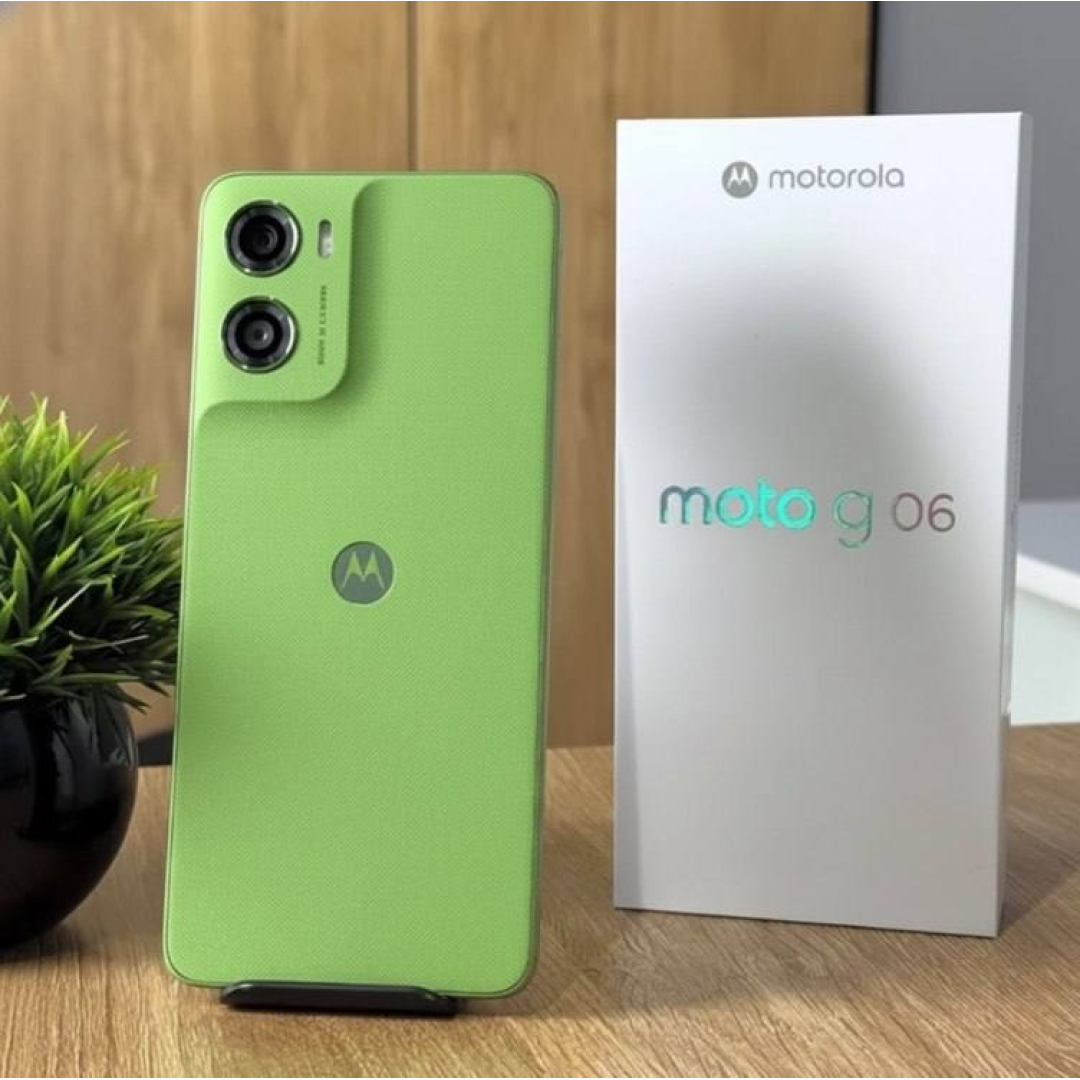 Smartphone Motorola Moto G06 256GB, 4G LTE, 12GB RAM Boost*, Câmera 50MP, Tela 6.9" - Verde