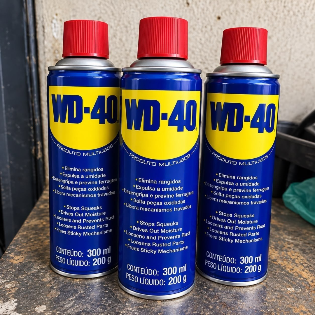 Kit com 3 Wd40 Spray Multiusos Desengripa Lubrifica 300ml